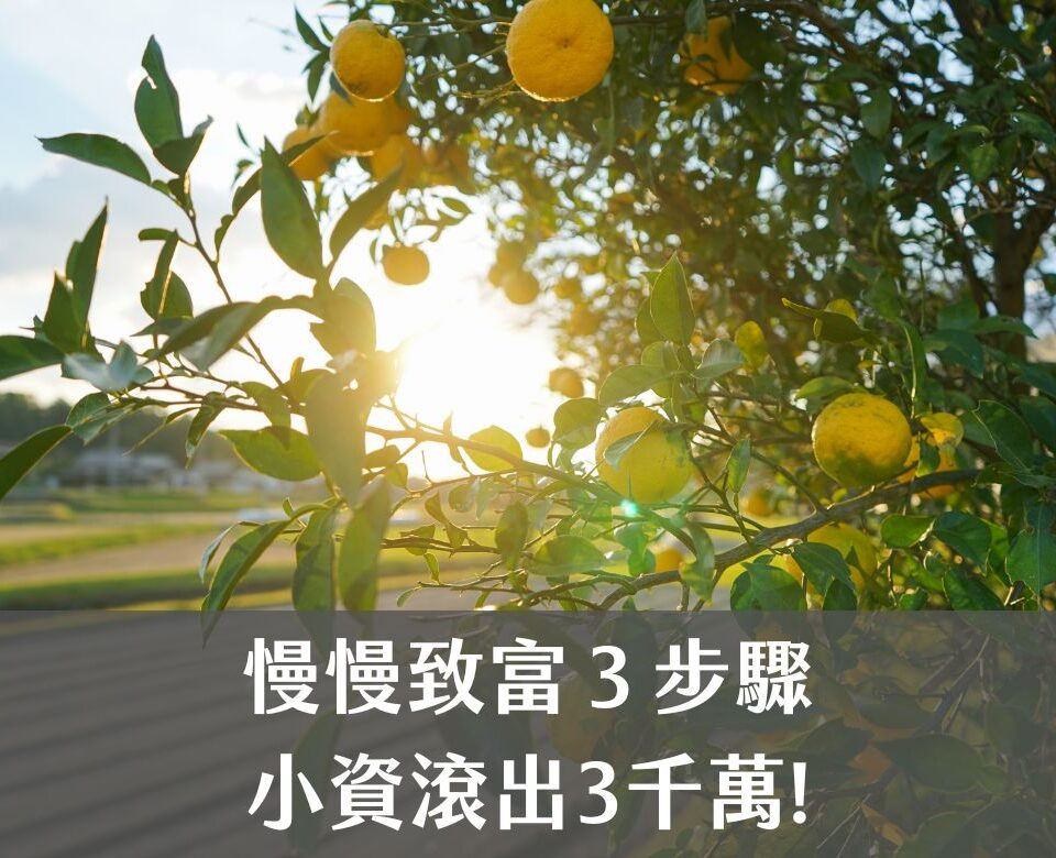 慢慢致富適合我嗎？3步驟投資策略，成為千萬富翁